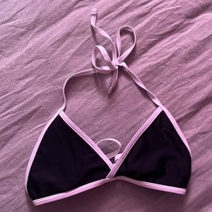 Black string bikini top